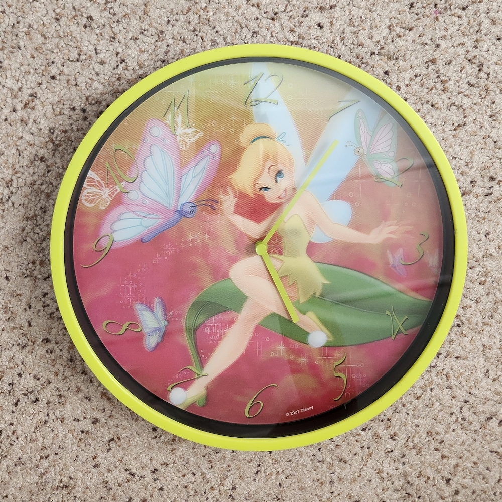 Tinkerbelle Disney Fairy Y2k Clock